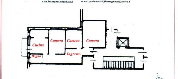 Apartamento de 3 divisões em Genoa, Italy N.º 148201 21