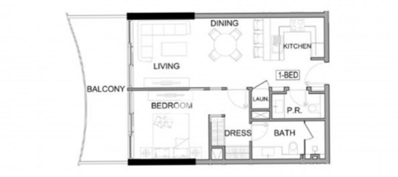 1 chambre Appartement à Damac Lagoons, UAE No. 55205 23