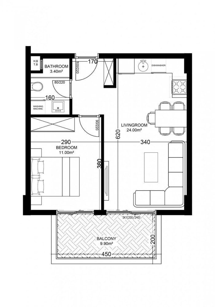 Apartment 1+1 in Yekta Golden Valley, Oba, Turkey No. 37765 1