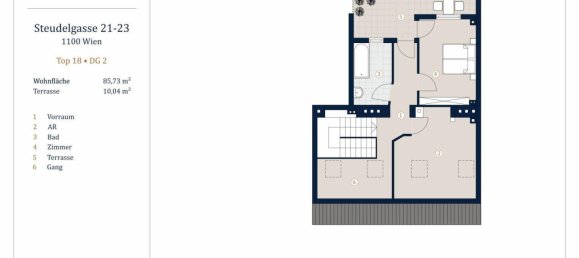 2-Zimmer Wohnung in Favoriten, Austria, Nr. 71366 14