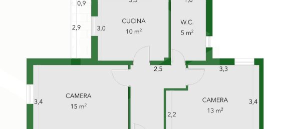 4 rooms Apartment in Bologna, Italy No. 195833 3