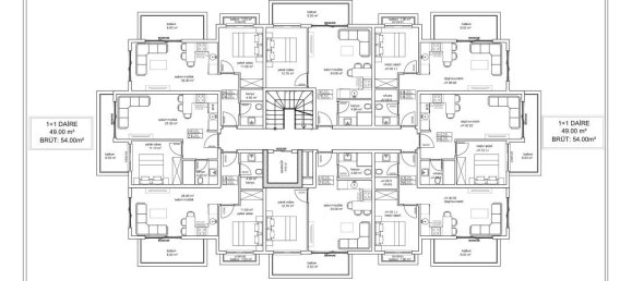 Квартира с 2 комнатами в Каргыджак, Турция № 9789 27