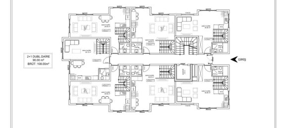 Квартира с 2 комнатами в Каргыджак, Турция № 9789 12