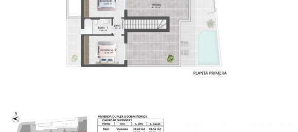 3 chambres Maison de ville à Pilar de la Horadada, Spain No. 9333 7