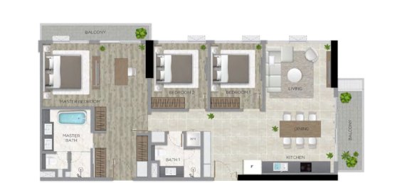 Condominio de 126 m² en The Filmore Da Nang Hai Chau, Vietnam No. 20173 9