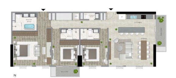 Condominio de 126 m² en The Filmore Da Nang Hai Chau, Vietnam No. 20173 10