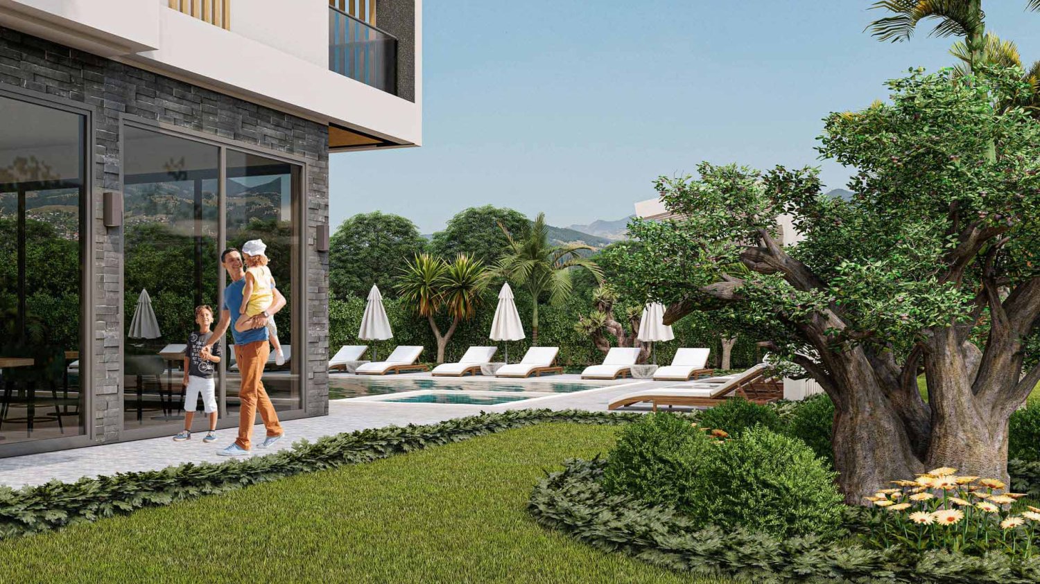 Apartamento de 1+1 en Sea Pearl Selenga, Alanya, Turkey No. 36327