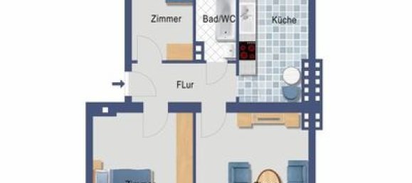 2-salle Appartement à Tegel, Germany No. 240694 3