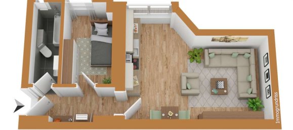 Студия в Фридрихсхайн, Германия № 112274 3