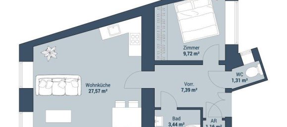 2-Zimmer Wohnung in Mariahilf, Austria, Nr. 261533 13