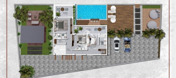 Villa 3+1 em Alanya, Turkey N.º 10748 7