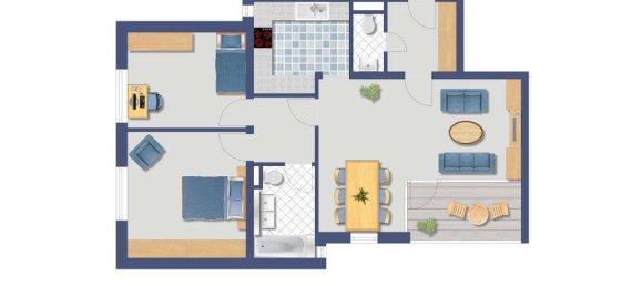 3-Zimmer Wohnung in Kreuzberg, Germany, Nr. 244083 5