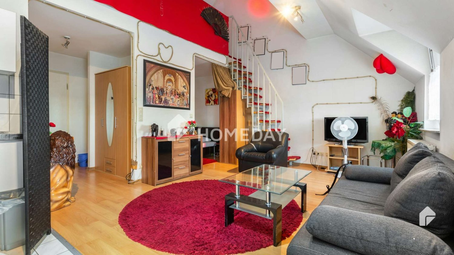 Дуплекс с 1 спальней в Фюрт, Германия № 66841