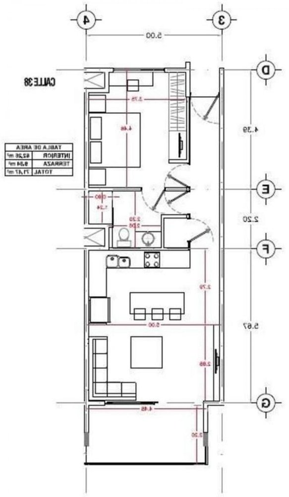 Студия в Солидаридад, Мексика № 175165