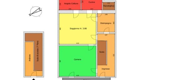 2غرفة شقة في Bari, Italy رقم 20195 19