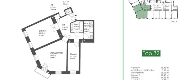 Apartamento de 3 divisões em Vienna, Austria N.º 177649 34