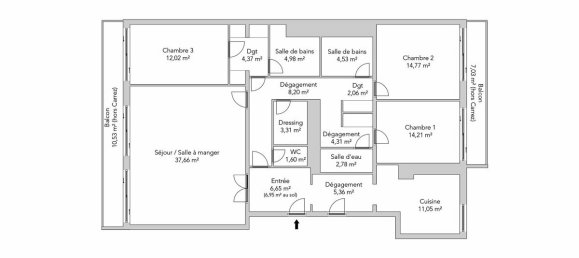 3 Schlafzimmer Wohnung in Paris, France, Nr. 173487 20