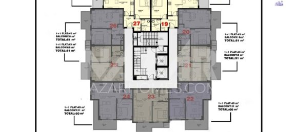 شقة 1+1 في Alanya, Turkey رقم 14358 16