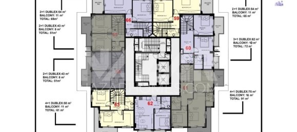 شقة 1+1 في Alanya, Turkey رقم 14358 12