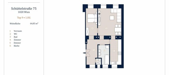 4-Zimmer Wohnung in Leopoldstadt, Austria, Nr. 249780 14