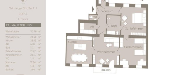 4 rooms Apartment in Dobling, Austria No. 206094 18