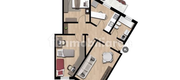 Квартира с 2 спальнями в Коголето, Италия № 105772 28