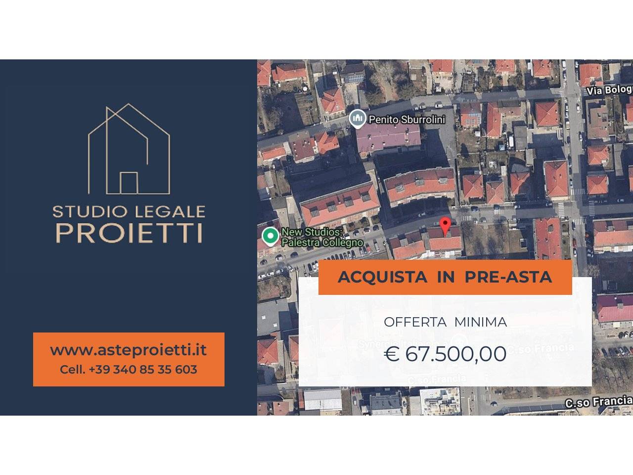 2 chambres Appartement à Collegno, Italy No. 303270