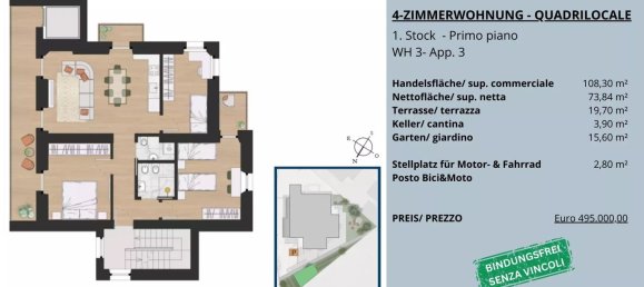 Пентхаус с 4 комнатами в Трентино Альто Адидже, Италия № 220178 30