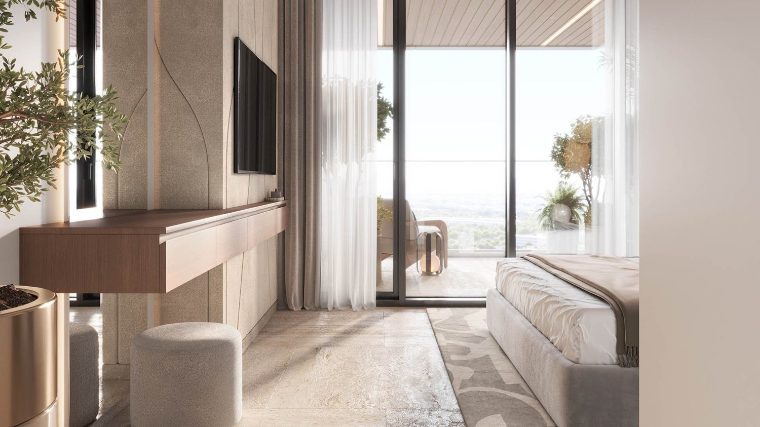 Apartamento T3 em SkyHills Astra, Al Barsha, UAE N.º 64617