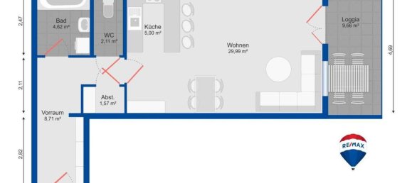 2-salle Appartement à Simmering, Austria No. 76159 14