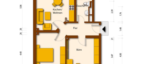 1 Schlafzimmer Wohnung in Niedersachsen, Germany, Nr. 225038 8
