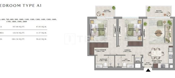 3 chambres appartement à vendre à Dubai Hills Estate, Dubai, UAE № 113460 14
