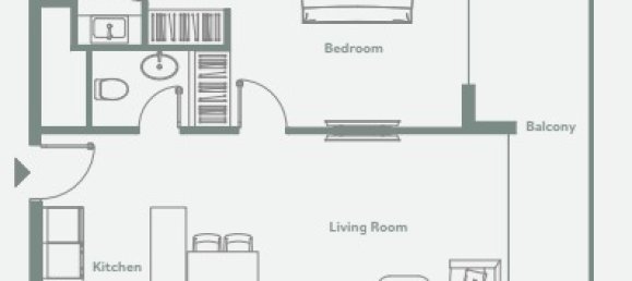 Apartamento T1 em Jumeirah Village Triangle, UAE N.º 12198 2