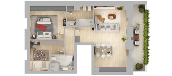 3 rooms Apartment in Milan, Italy No. 248028 34