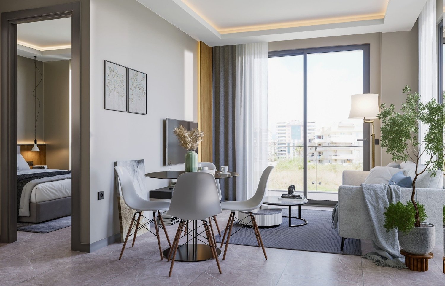 Квартира 1+1 в Naula City 1, Оба, Турция № 40234