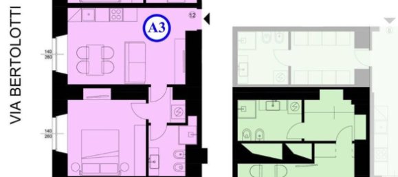 2 chambres Appartement à Turin, Italy No. 339598 10