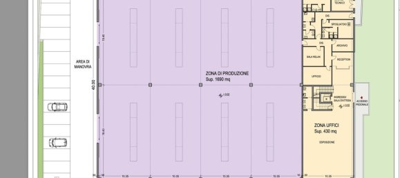 Entrepôt à Busnago, Italy 2765m² No. 359793 2