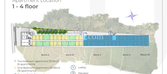 1 bedroom Apartment in Tampaksiring, Indonesia No. 4088 7