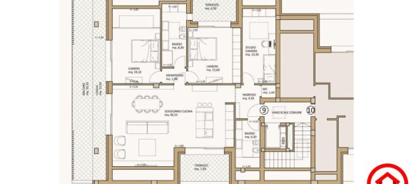 4 rooms Penthouse in Cesena, Italy No. 155629 2