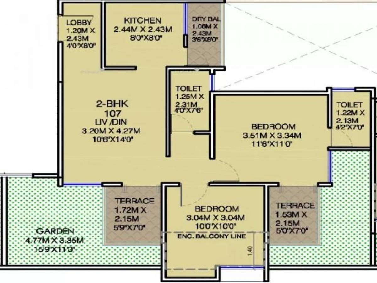 2 غرف نوم منزل في Pune, India رقم 8798