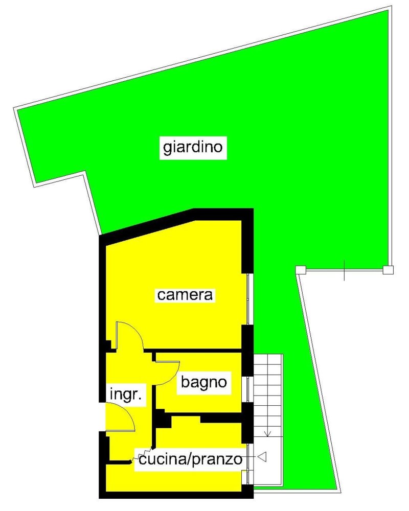 2 rooms Apartment in Spotorno, Italy No. 8724