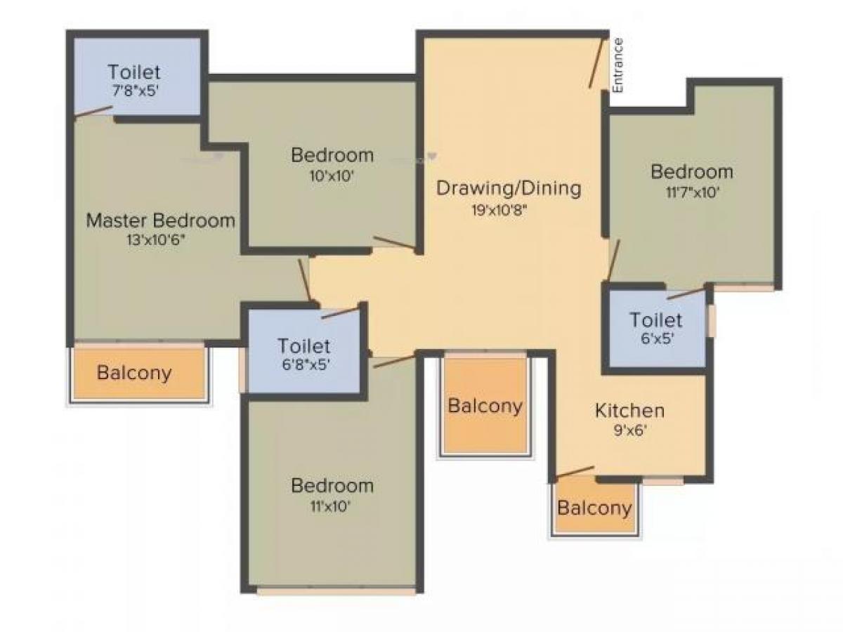 4 bedrooms House in Faridabad, India No. 12949