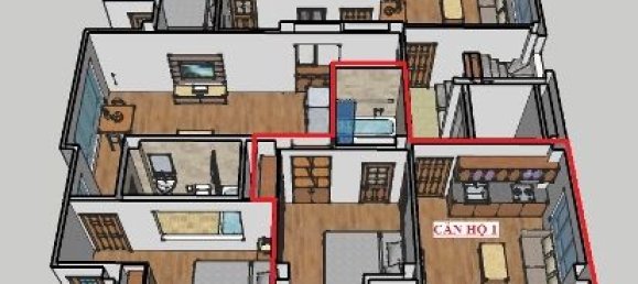 1 Schlafzimmer Wohnung in Cau Giay, Vietnam, Nr. 3853 9