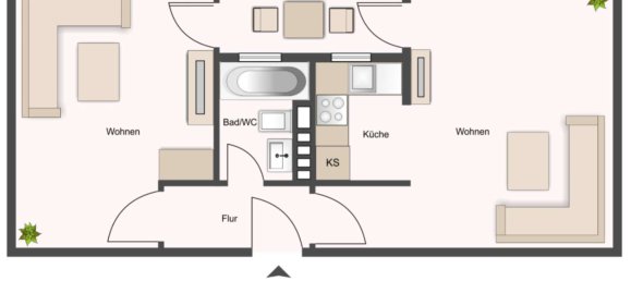 1 Schlafzimmer Wohnung in Frankfurt am Main, Germany, Nr. 266361 2