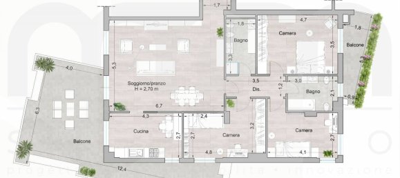 6 rooms Apartment in Pescara, Italy No. 28555 3