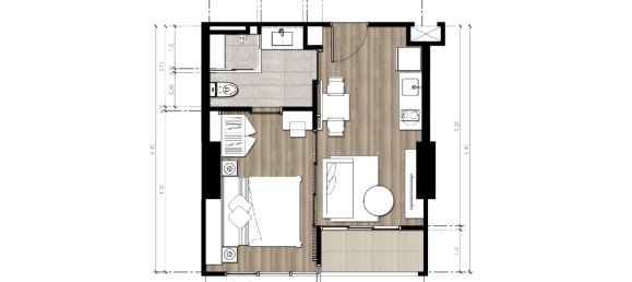 Apartamento T1 em Pattaya, Thailand N.º 20169 12