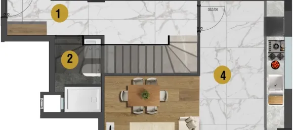 Wohnung 2+1 in Mugla, Turkey, Nr. 33315 11