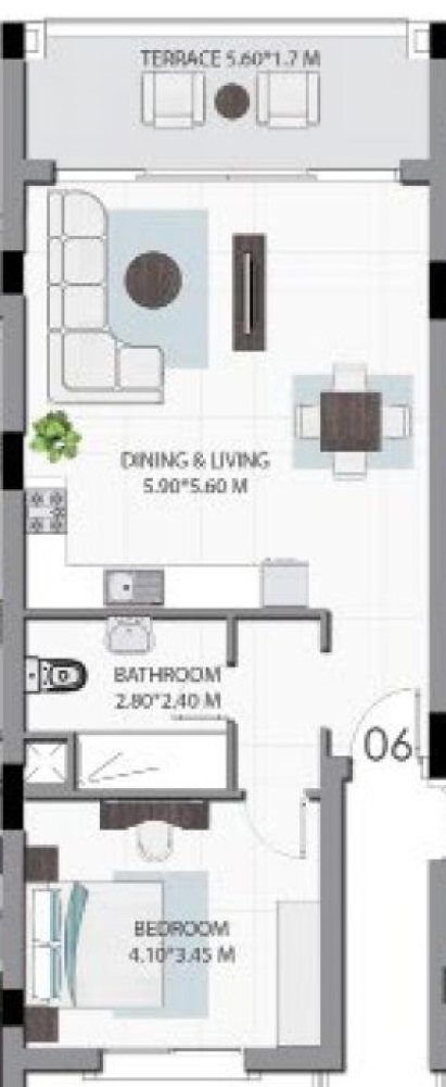 Studio in the Condo in Red Sea, Egypt No. 2227