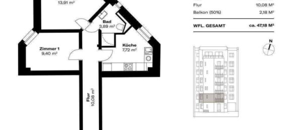 2 rooms Apartment in Hamburg-Nord, Germany No. 358358 7