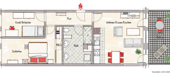 Apartamento de 3 habitaciónes en Erlangen-Hochstadt, Germany No. 360210 2